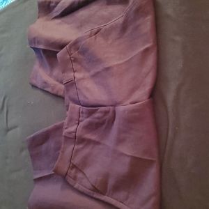 Wide leg cropped pants